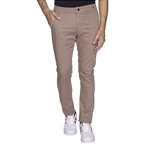 CALÇA DE SARJA MASCULINA ESPOERTE FINO - CAQUI