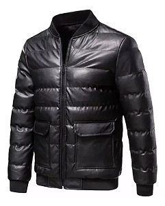 JAQUETA BOMBER PUFFER FRIO INTENSO INVERNO IMPERMEAVEL SLIM