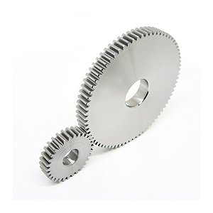 RODA DE ENGRENAGEM MÓDULO 1,5 EM AÇO  58 DENTES FURO 16MM LARGURA DE 17MM RASGO DE CHAVETA DE 6MM FX401015058