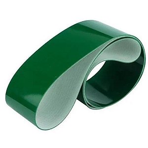 Correia em PVC Verde 1960 x120x2mm para Transporte Industrial