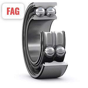 ROLAMENTO FAG 3206B.2RSR.TVH DE ESFERAS DE CONTATO ANGULAR DE DUAS CARREIRAS 3206B.2RSR.TVH 62X30X23,8mm de largura