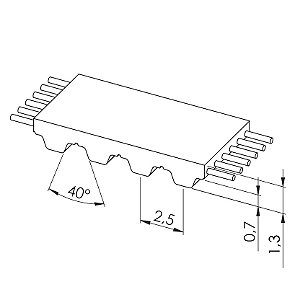 CORREIA 6MM T2.5-420 IND. PREMIUM PU/AÇO