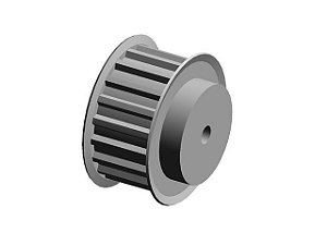 POLIA 19 DENTES AT10 25MM TIPO 6F EM ALUMÍNIO ✅