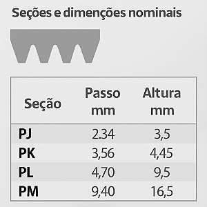 CORREIA COM 18 FRISOS PK 1655 - PREMIUM