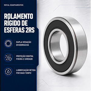 1638 2RS - Rolamento Rigido de Esferas 3/4X2X9/16