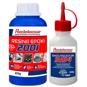 Resina 2001 Epoxi Transparente Com Endurecedor 3154 [0,300 Kg]