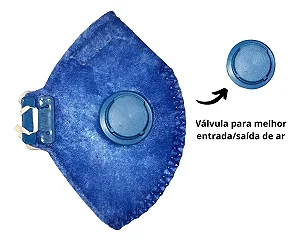 MASCARA COM RESPIRADOR