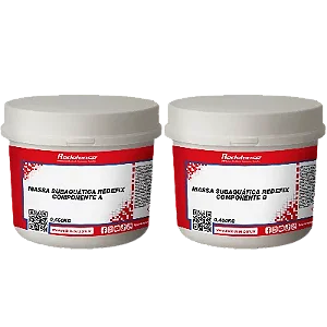Massa Subaquática Epóxi Redefix - Reparo Náutico, Piscinas e Indústria (01 Kg)