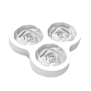 Molde de Silicone Rosas 3 Cavidades
