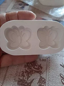 Molde de Silicone Borboleta 2 Cavidades