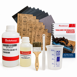 Kit Primeiros Passos para Aplicação em Mesas Resinadas River Table + Apostila Manual do Aplicador (Brinde)