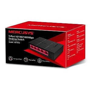 Switch 5 Portas Gigabit 10/100/1000 Mbps Ms105g Mercusys