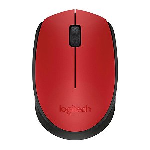 Mouse sem fio Logitech M170 Vermelho com  Design Compacto