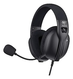 Headset Gamer Havit Fuxi-h5d P2 3.5mm Drivers De 50mm, Preto - Preto