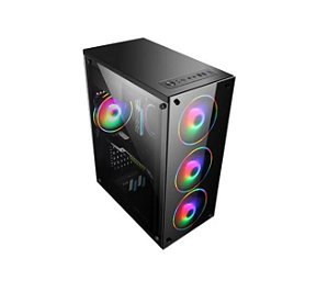 Gabinete Gamer Hayom C/4 Fans incluso Mid Tower - GB1709