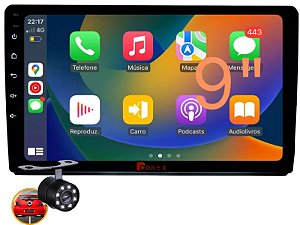 Central Multimidia 9 Pol Android Auto Apple Carplay S/fio Gps Apk Camera de Re