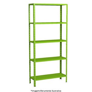 Estante De Aço Bipartida 5 Prateleiras CH 26 80Lx27PX155A VL 10088