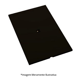 Painel de Parede Mileto Com Passa Cabos Centralizado 40MM 90Lx4Px135A PT (2v) 601412
