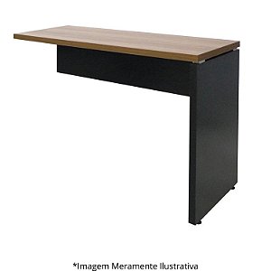Mesa Auxiliar Dinâmica Pé Painel Olímpia 25MM 90Lx45Px73A NO/PT (1v) 604705