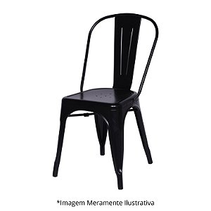 Cadeira Titan 1117 Aço Pintura Epoxi Preta 500401