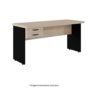 Mesa Diretor LT C/ Gaveteiro Fixo 2 Gavetas Pé Painel 30MM 150Lx60Px72,5A CV BRAS/PT 650317