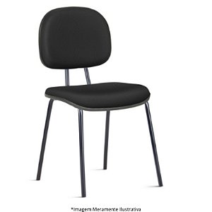 Cadeira Fixa Basic Pé Palito Base PT Ass/Enc PT 400113