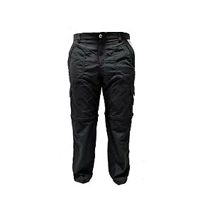 Calça Bermuda Multiuso ideal para Caça e Pesca com 8 Bolsos Uv+ e 100% Poliamida Chumbo