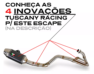 ESCAPAMENTO TUSCANY RACING P/ KLX 230RS | AÇO INOX 304 E ALUMÍNIO