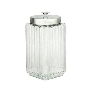 Porta-Mantimentos Com Relevo Incolor & Prateado - 2l