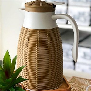 garrafa termica  rosca rattan