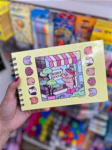Livro de Colorir Bobbie Goods Ursinhos - Capa Amarela Holográfica