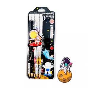 Kit com 10 Lápis HB Space Journey - Little Tree