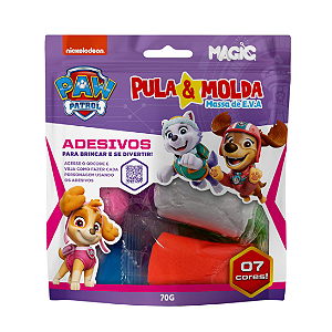 Massa Eva Pula & Molda 7 Cores Sortidas Patrulha Canina Meninas