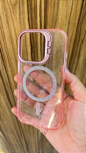 Capa capinha magsafe com brilho iPhone 16