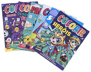 Revistinha de Colorir Diversas Edições Livro de Colorir - Unidade