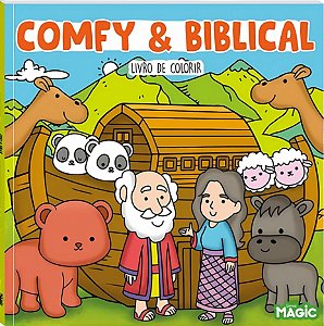 Livro de Colorir Bíblico Comfy e Biblical - Livros Magic
