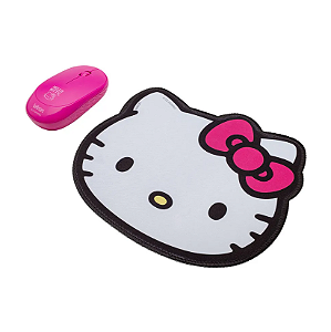 Kit Mouse e Mouse Pad Hello Kitty Blister - Letron