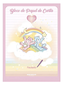Bloco de Papel de Carta Pautado Ursinhos Carinhosos 50fls - Animativa