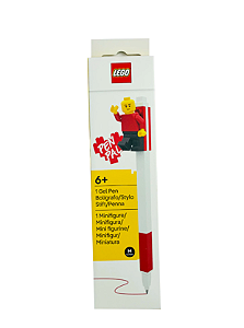 Caneta Gel Vermelha 1 Unidade c/ MiniFigura Lego - Jandaia