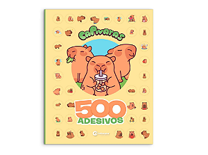Livro de Colorir + 500 Adesivos + Atividade Capivaras - Culturama