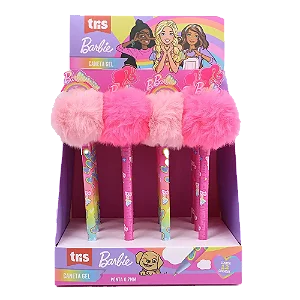 Caneta Gel Pompom Barbie 0.7mm