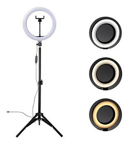 Ring Light Tripé Iluminador Led 10 Polegadas 26cm