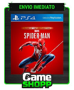 Marvel's Spider Man - Homem Aranha - Edição Jogo Do Ano - Digital PS4