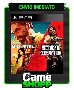 Max Payne Complete Edition 3 E Red Dead Redemption - Ps3 - Midia Digital