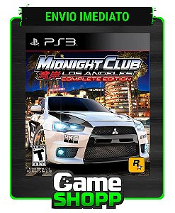 Midnight Club Los Angeles Complete Edition - Ps3 - Midia Digital