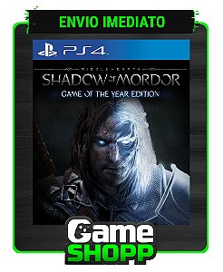 Shadow of Mordor - Terra Média - Edição Padrão - PS4