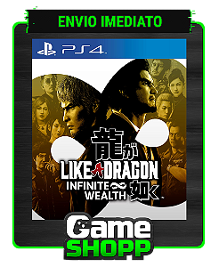 Like a Dragon Infinite Wealth - PS4 Digital - Edição Padrão