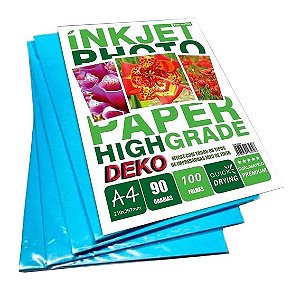 Papel Sublimático Fundo Azul 90g 100 Folhas