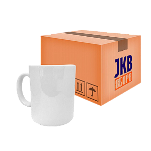 Caneca para Sublimação de Cerâmica Branca Importada Classe AAA - JKB 36 Unidade (Caixa)