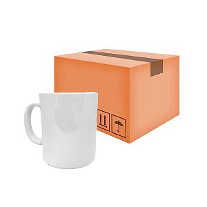 Caneca de Cerâmica Branca Importada AAA para Sublimação - Só Sublime Premium